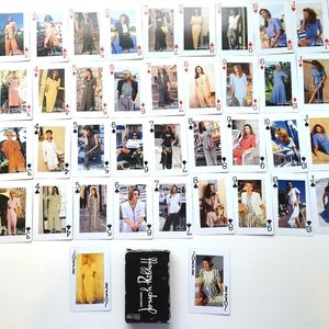 Vintage Joseph Ribkoff playing cards full deck fashion model dresses